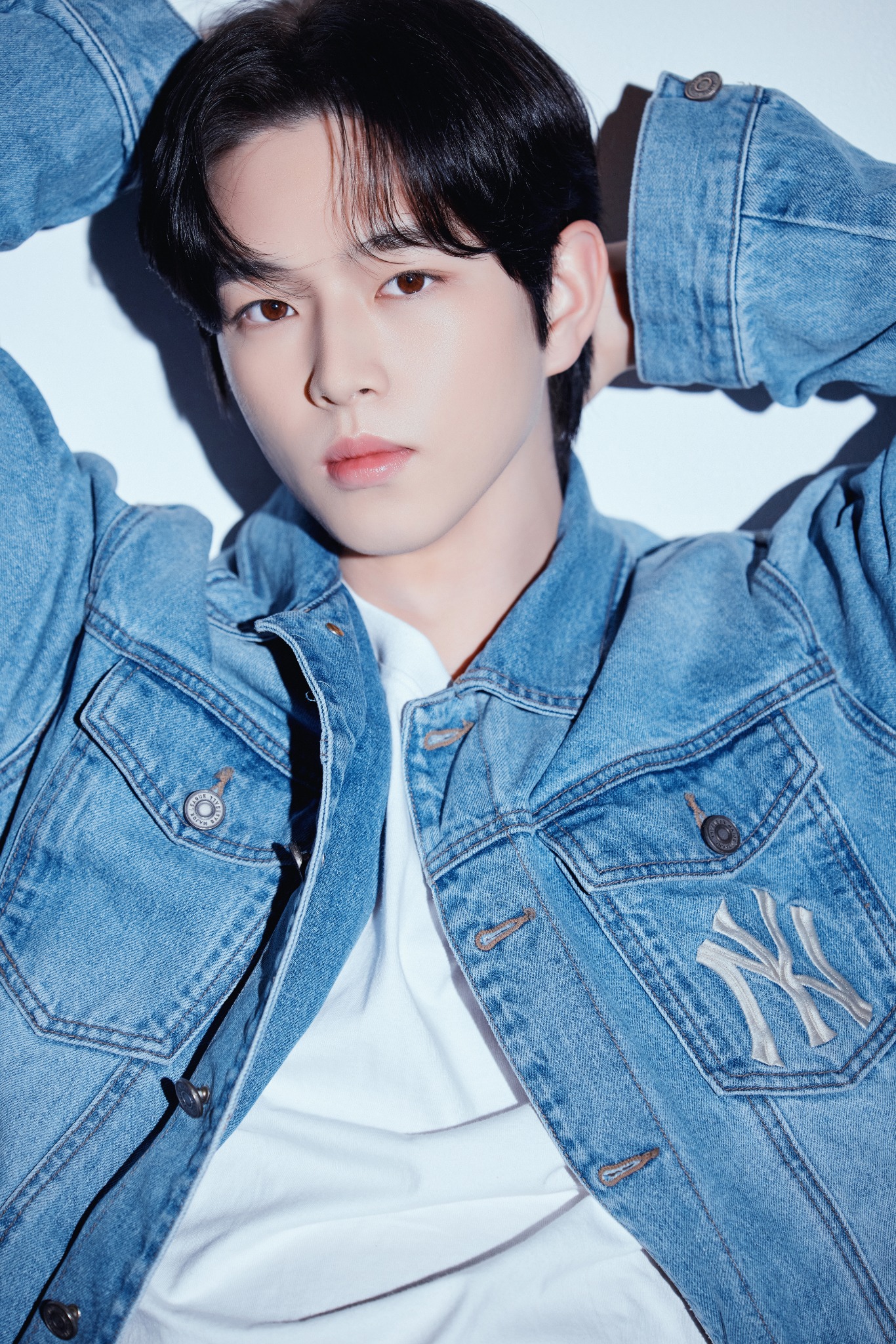 ID Hospital male model in a denim jacket